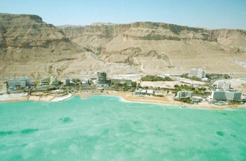 The coast of the Dead Sea is dotted with hotels for a relaxing getaway. (photo credit: THE TAMAR REGIONAL COUNCIL)
