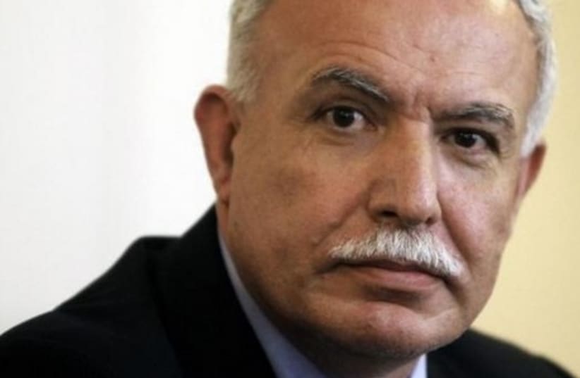 Palestinian Foreign Minister Riad al-Malki. (photo credit: REUTERS)