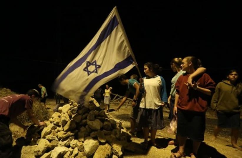 Vigil for Naftali, Eyal and Gil-Ad (photo credit: MARC ISRAEL SELLEM/THE JERUSALEM POST)