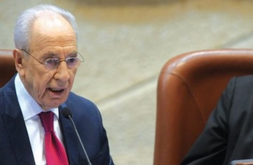 Former president Shimon Peres. (photo credit: GPO/AMOS BEN GERSHOM)