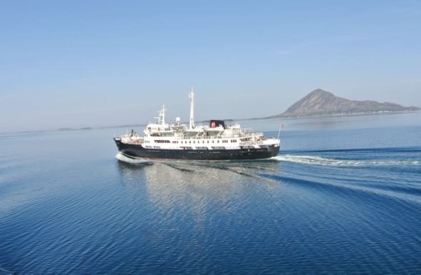 THE HURTIGRUTEN FERRY line runs boats to destinations from Bergen all the way to the northernmost communities in Norway. Its smallest ship, the ‘MS Lofoten,’ dates from the 1960s. (photo credit: SETH J. FRANTZMAN)