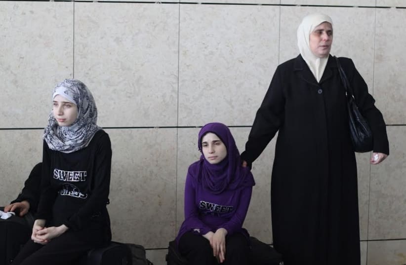 Palestinian holders of foreign citizenship are seen at Erez Crossing. (photo credit: BEN HARTMAN)