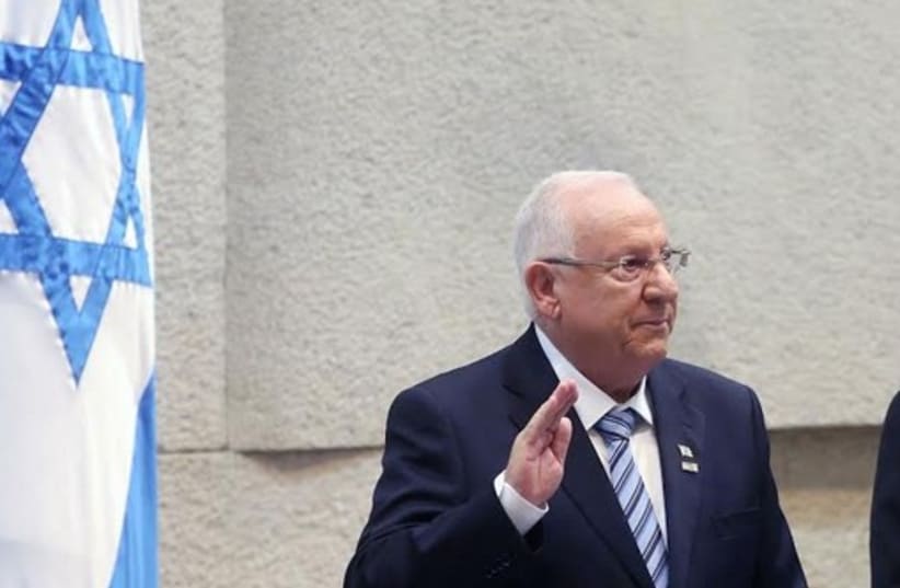 Rivlin sworn in as president, July 23. (photo credit: MARC ISRAEL SELLEM/THE JERUSALEM POST)