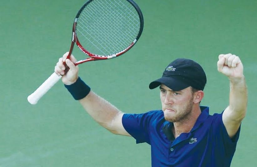 Dudi Sela faced John Isner in the final of the Atlanta Open late Sunday night, the Israeli’s first ATP Tour final since 2008 (photo credit: REUTERS)