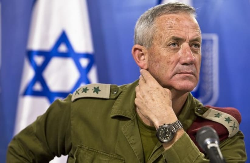Former IDF chief of staff Lt.-Gen. Benny Gantz (photo credit: REUTERS)