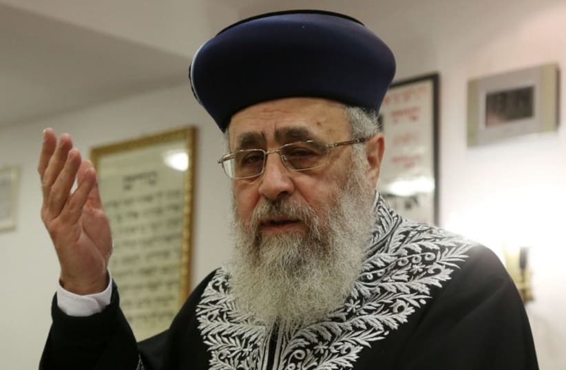 Rabbi Yitzhak Yossef (photo credit: MARC ISRAEL SELLEM/THE JERUSALEM POST)