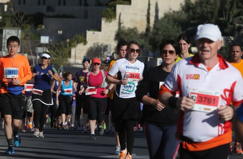 Marathon (photo credit: MARC ISRAEL SELLEM/THE JERUSALEM POST)
