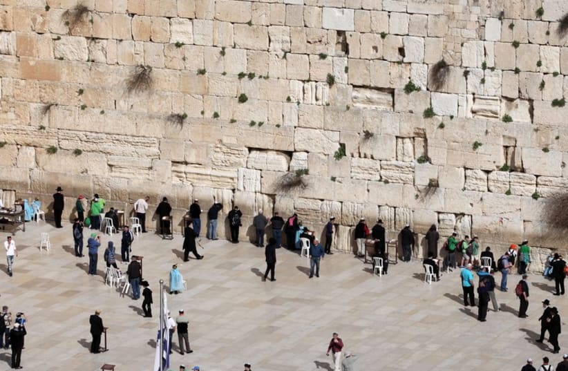 The western wall (photo credit: MARC ISRAEL SELLEM/THE JERUSALEM POST)