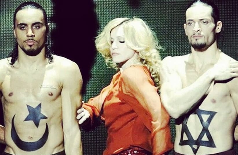 Madonna's controversial Instagram image advocating peace between Israel and Gaza. (photo credit: INSTAGRAM)