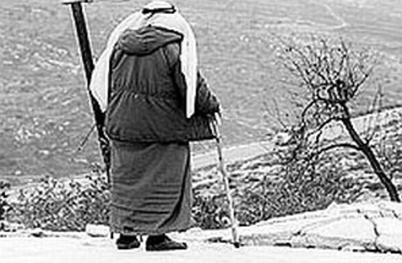 arab man with cane298.88 (photo credit: Ariel Jerozolimski [file])