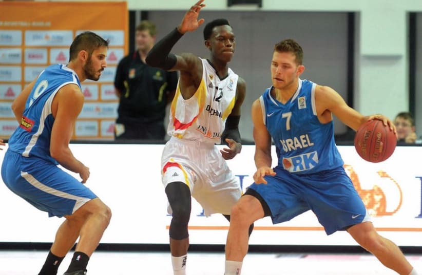 Israel’s 91-84 victory over hosts Germany (photo credit: GERMAN BASKETBALL ASSOCIATION)