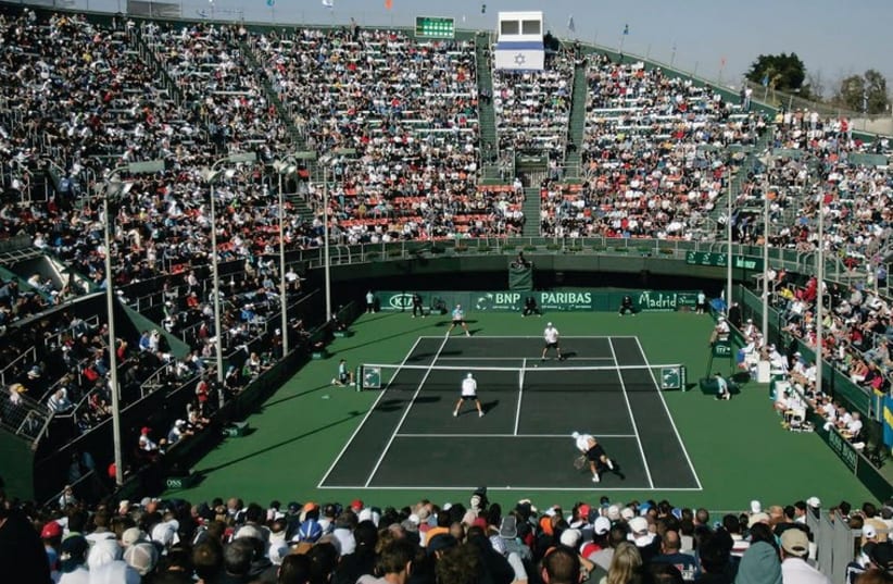 The Ramat Hasharon center court will likely have to wait at least one more year until it finally hosts an ATP Tour event for the first time since 1996, with the ATP to announce today if the tournament scheduled for next month will be canceled due to the security situation in Israel. (photo credit: REUTERS)