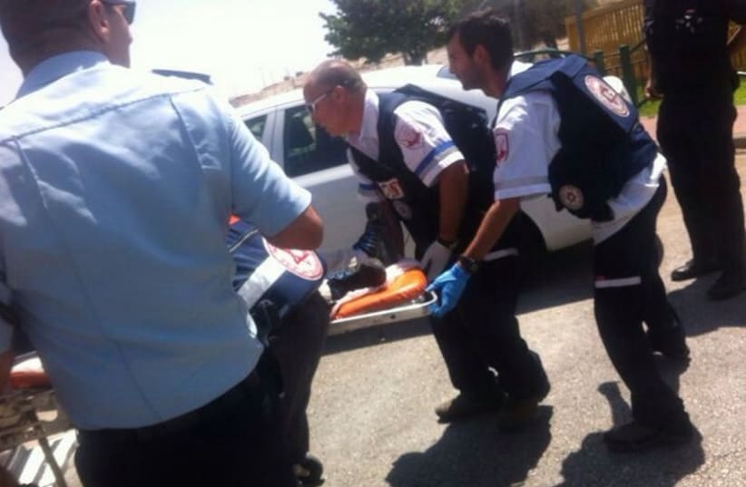 Suspected terror attack (photo credit: MAGEN DAVID ADOM JERUSALEM)