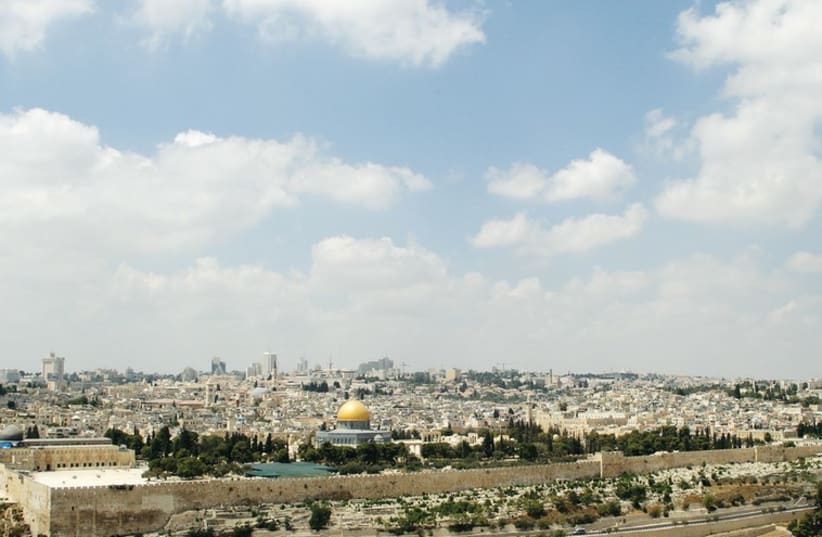 A view of the Old City of Jerusalem and the Temple Mount from the Mount of Olives. (photo credit: MARC ISRAEL SELLEM/THE JERUSALEM POST)