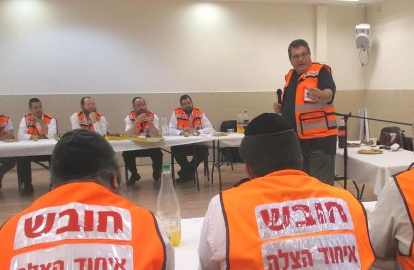 United Hatzalah treats volunteers for trauma (photo credit: UNITED HATZALAH‏)