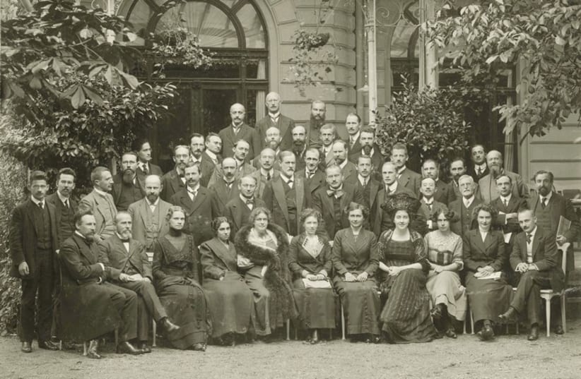 International Psychoanalytic Congress, 1911, with Sigmund Freud and Carl Jung in the center. (photo credit: US LIBRARY OF CONGRESS/WIKIMEDIA)