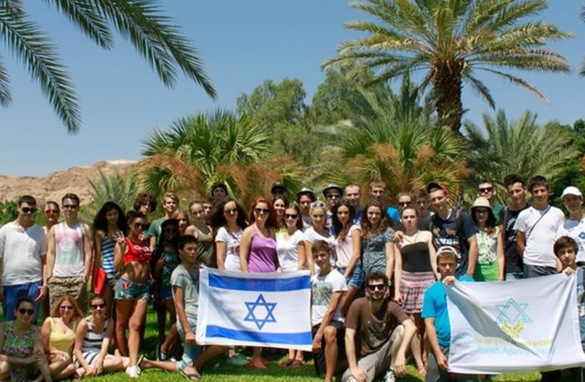 Jewish teenagers from embattled areas of Ukraine enjoy a Jewish Agency summer camp experience in Israel. (photo credit: EMANUEL SHECHTER)