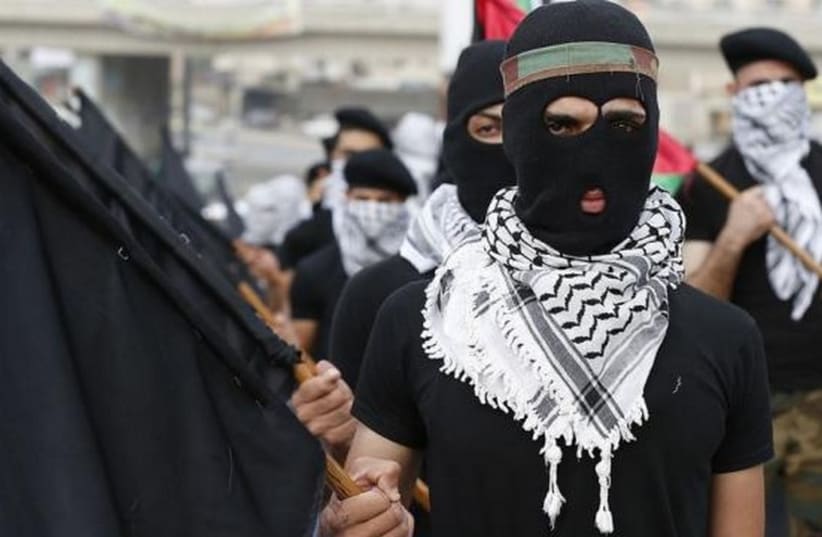 Hamas operatives in Gaza. (photo credit: REUTERS)