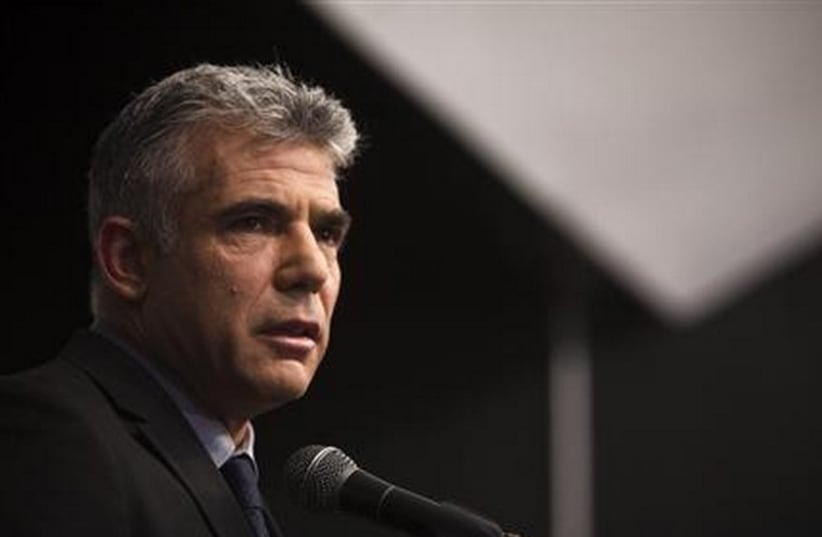 Finance Minister Yair Lapid. (photo credit: REUTERS)