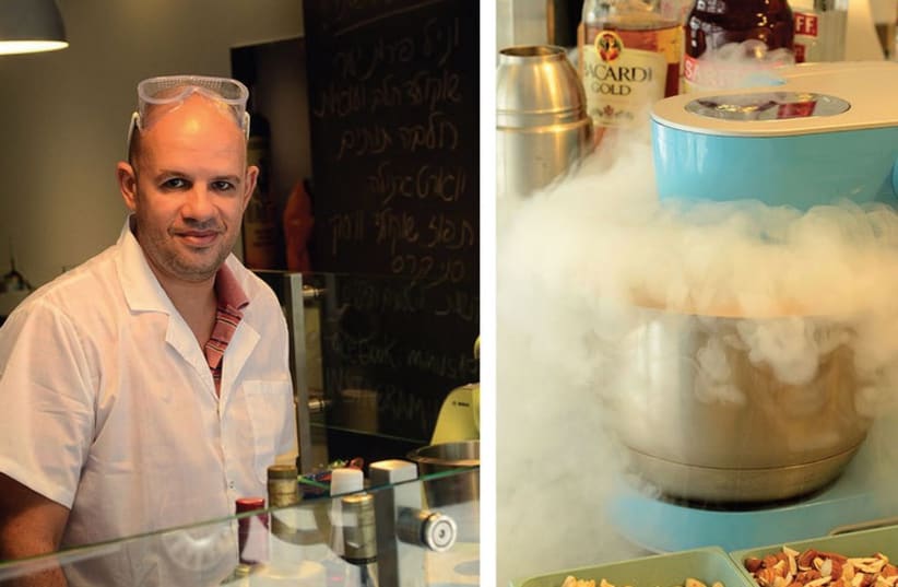 The -196 ice cream parlor has a few parlor tricks up its sleeve (photo credit: PR)