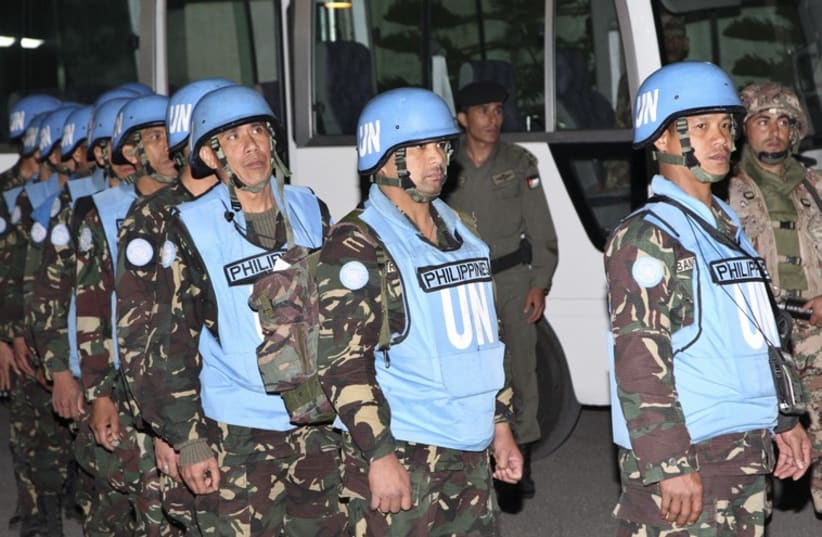 UNDOF peacekeepers [file] (photo credit: REUTERS)