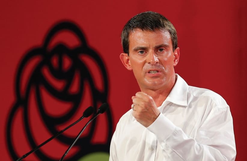 FRENCH PRIME MINISTER Manuel Valls (photo credit: REUTERS)