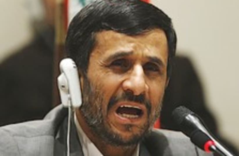 ahmadinejad UN press conference 224.88 (photo credit: AP)