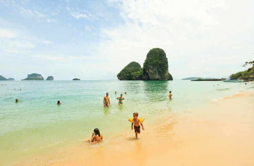 A pristine island beach on a typical Andaman Sea island is just a short speedboat ride from Krabi. (photo credit: LIOR PATEL)