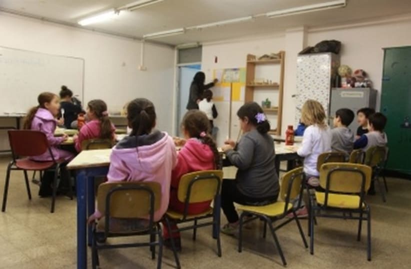 Classroom in Israel. [File] (photo credit: MARC ISRAEL SELLEM/THE JERUSALEM POST)