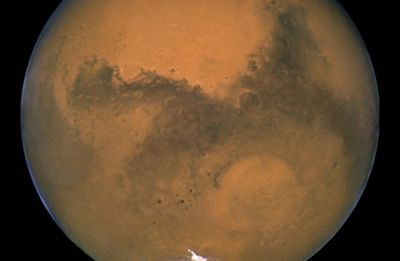 Mars as seen from Hubble telescope (photo credit: REUTERS)