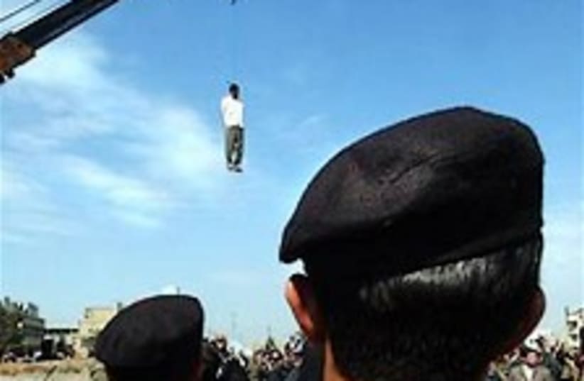 Iran hanging 224.88 (photo credit: AP)