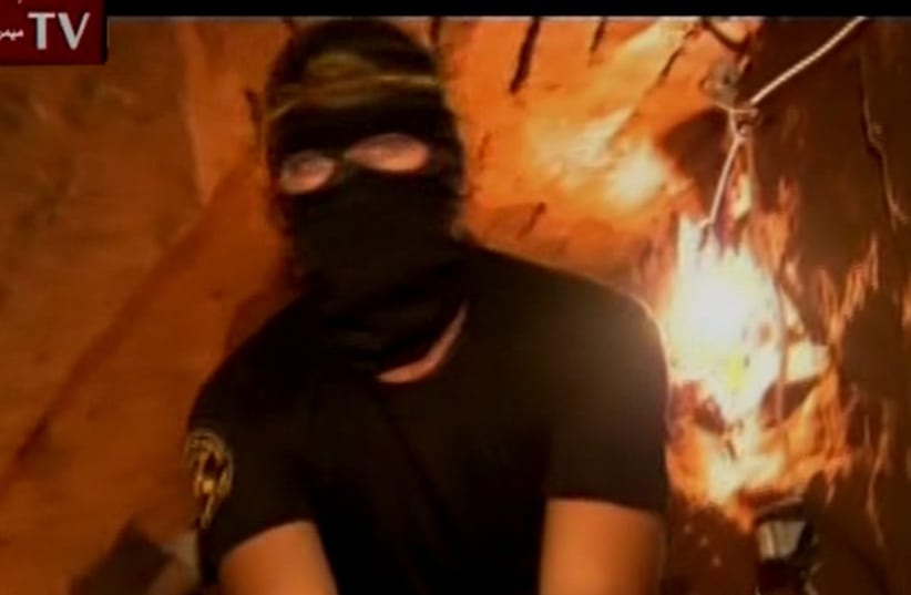 Islamic Jihad digging new tunnels in Gaza (photo credit: screenshot)