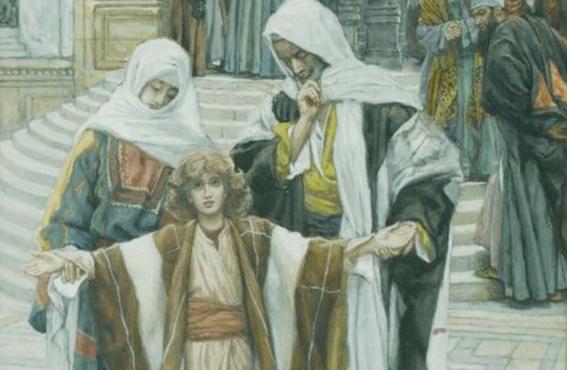 'Jesus found in the Temple’ by James Tissot (photo credit: Wikimedia Commons)