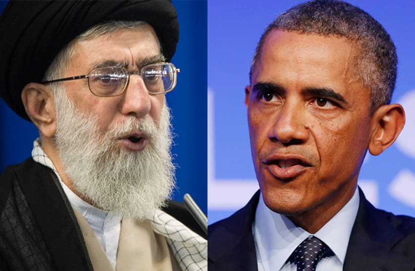 Obama and Khamenei (photo credit: REUTERS)