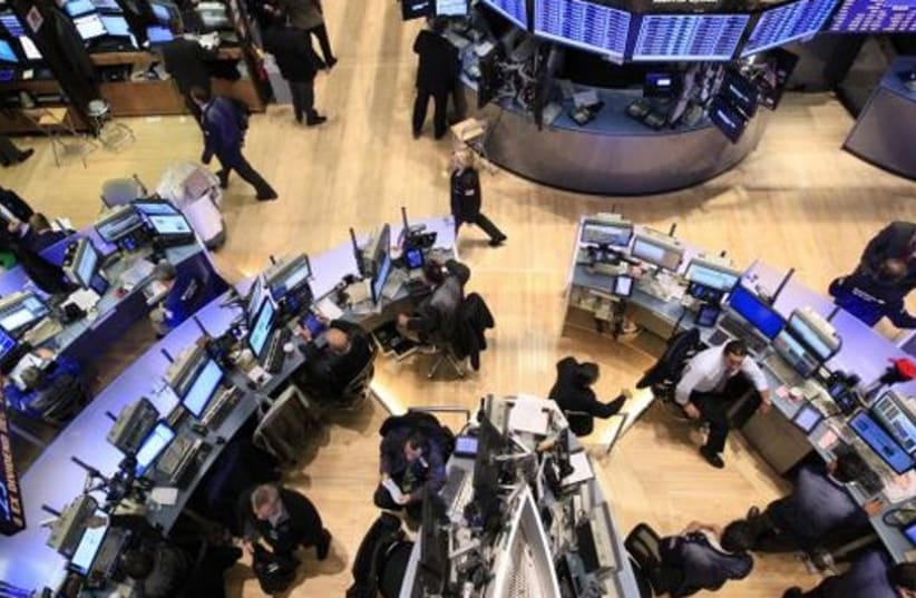 The floor of the New York Stock Exchange (photo credit: REUTERS)