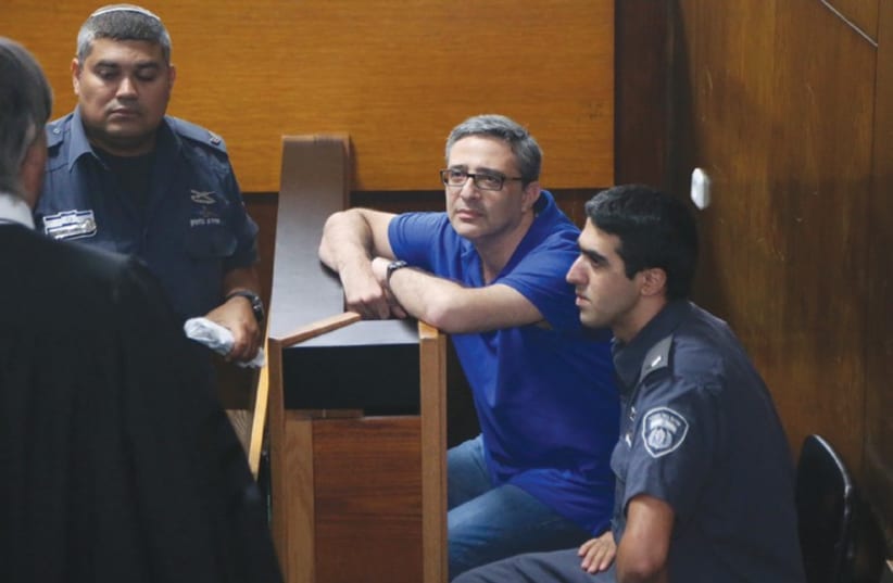 Attorney Gur Finkelstein was sentenced to eight years in jail for conspiracy to commit a felony in his hiring of a hit-man to kill or cause serious bodily harm to Daniel Cohen, the partner of his ex-wife. (photo credit: FLASH 90)