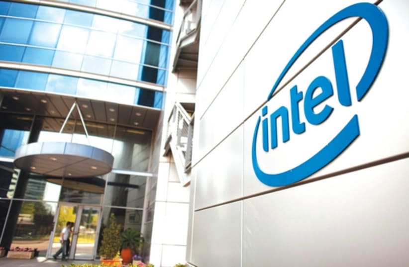 Intel’s offices in Petah Tikva: Intel Israel accounts for a fifth of the country’s high-tech exports. (photo credit: REUTERS)