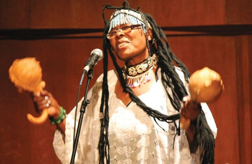 AFRICAN ANTICS: Zimbabwean singer-instrumentalist Stella Chiweshe. (photo credit: BARRY DAVIS)