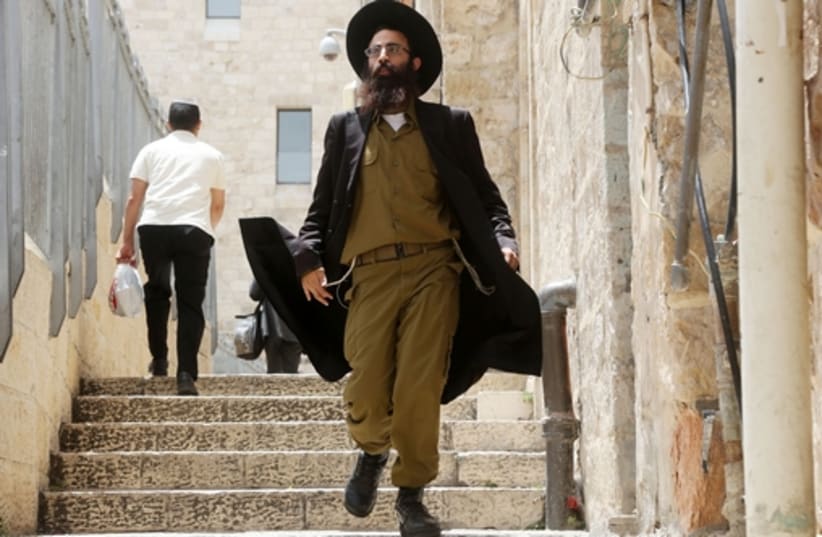 Haredi soldier (photo credit: MARC ISRAEL SELLEM/THE JERUSALEM POST)
