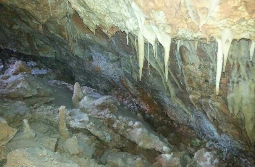 The stalactite cave. (photo credit: ISRAEL NATURE AND PARKS AUTHORITY)