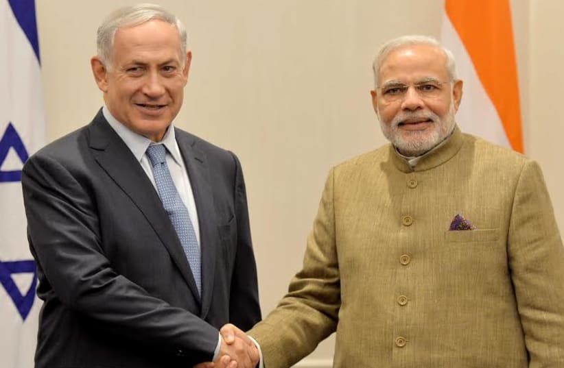 PM Netanyahu and India's Modi (photo credit: PRIME MINISTER'S OFFICE)