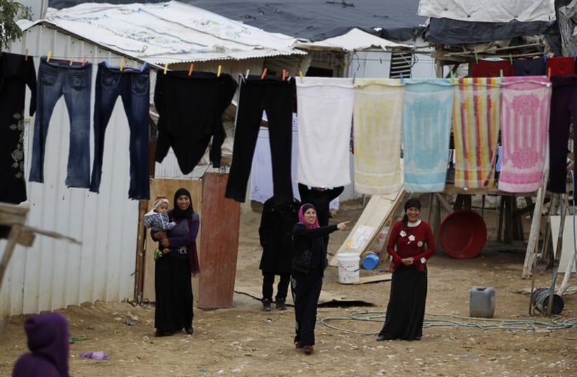 Beduin women in Rahat, Israel. (photo credit: REUTERS)