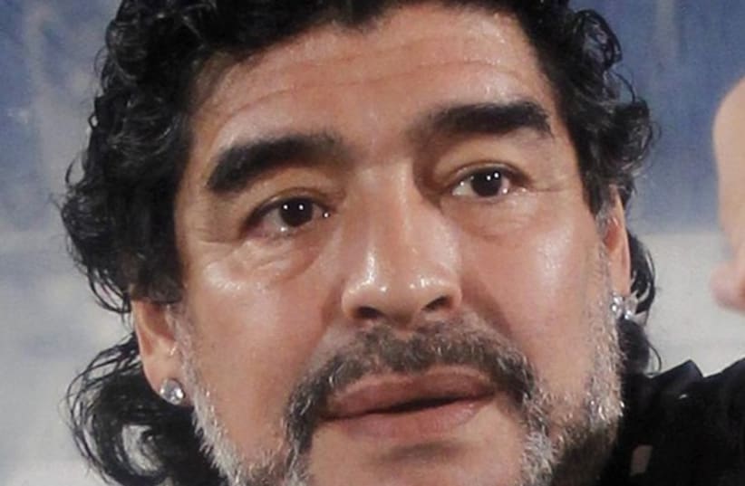 Argentine soccer legend Diego Maradona (photo credit: REUTERS)