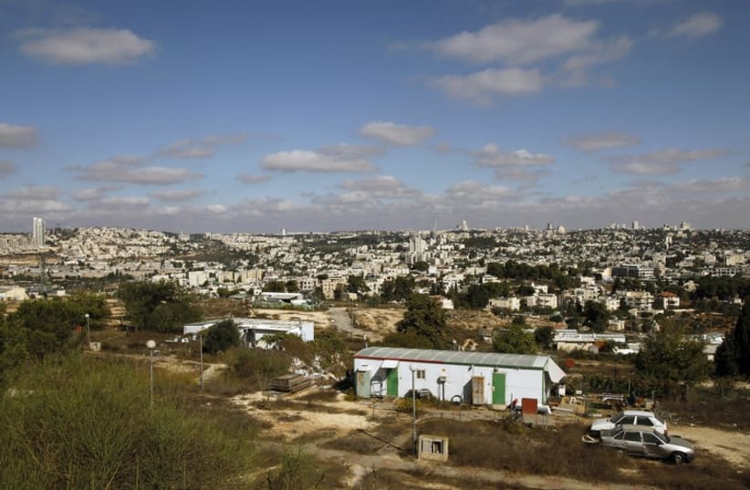 A general view of the Givat Hamatos neighborhood is seen in east Jerusalem  (photo credit: REUTERS)