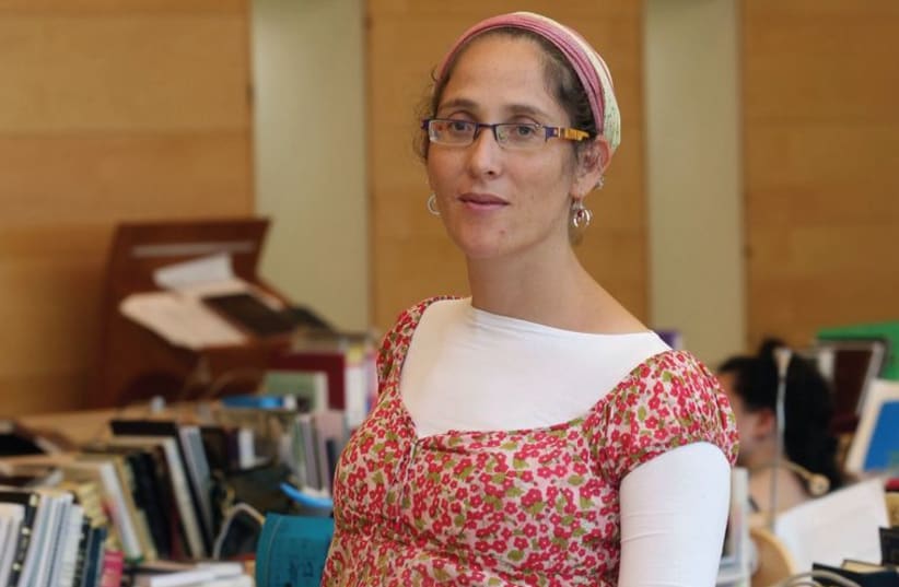 Hana Godinger (Dreyfuss) is the first woman to be appointed ‘rabbi’ of a state-religious school. (photo credit: MARC ISRAEL SELLEM/THE JERUSALEM POST)