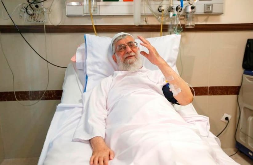 Khamenei in the hospital (photo credit: TWITTER)