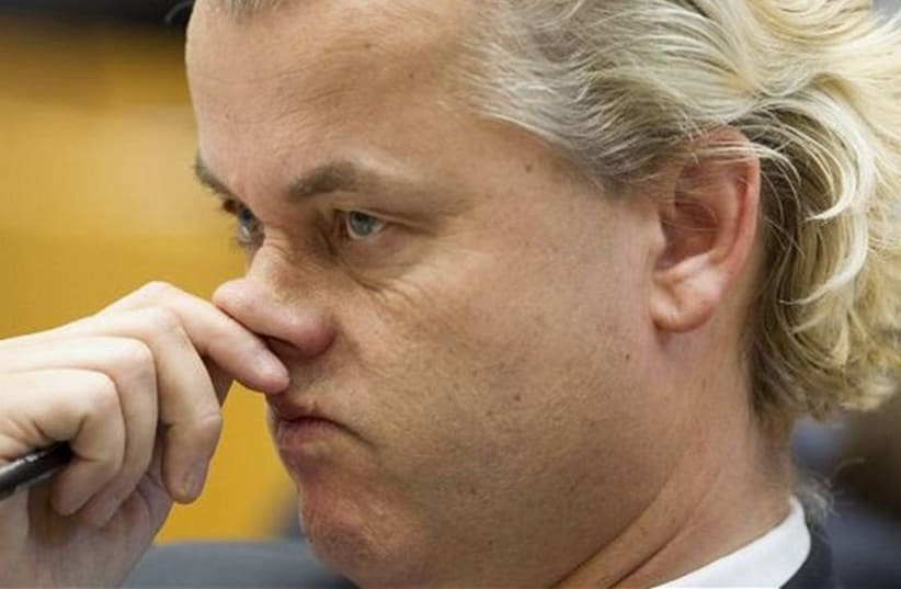 Dutch far-right politician Geert Wilders (photo credit: REUTERS)