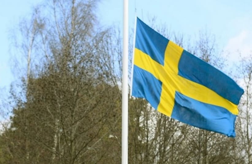 Flag of Sweden (photo credit: REUTERS)