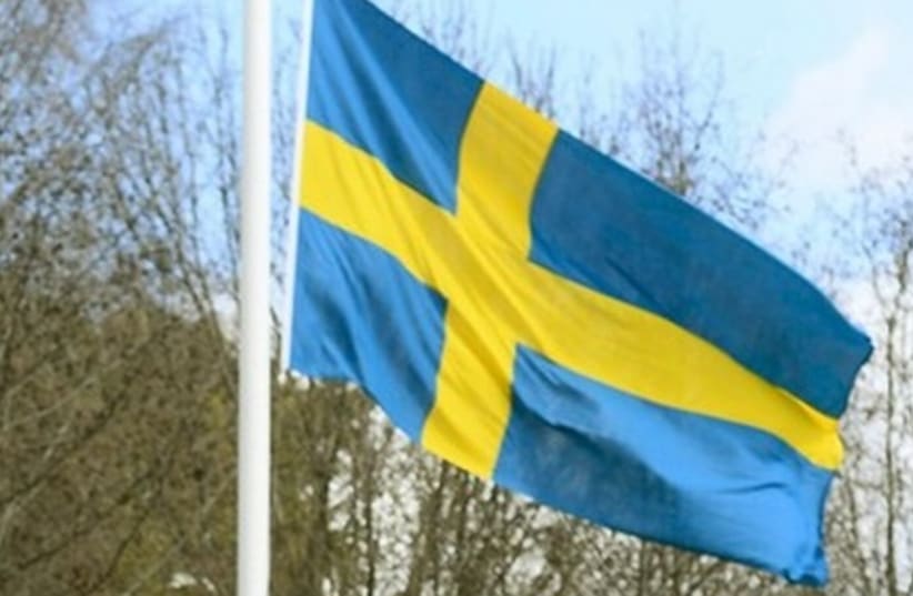 Flag of Sweden (photo credit: REUTERS)