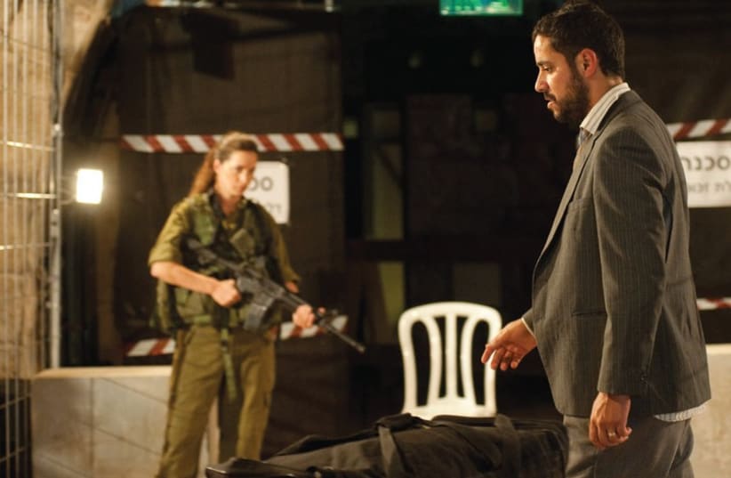 GEORGE ASKANDAR (right) portrays the title role in Stav Palti-Negev’s dramatic play ‘Selim’ (photo credit: YOHAN SEGEV)